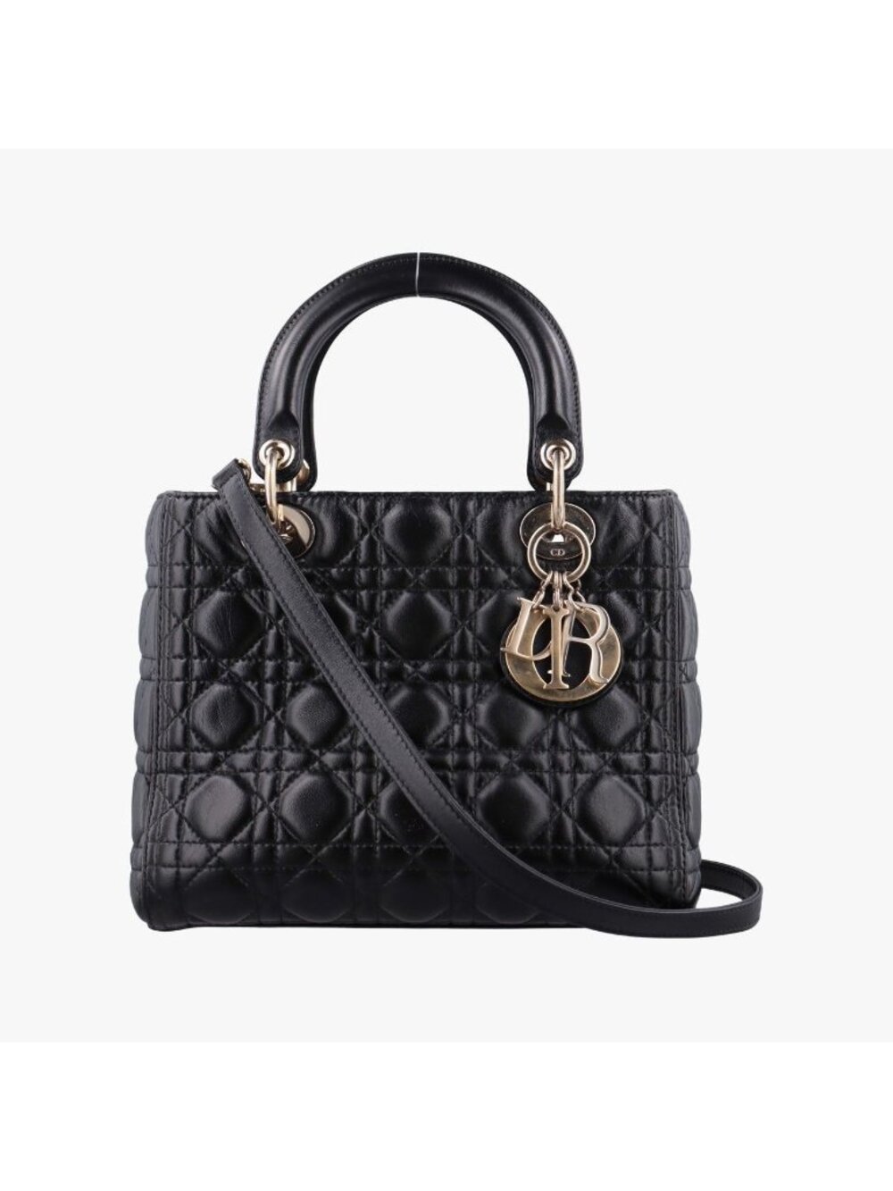 Dior Lady Black Lambskin Handbag